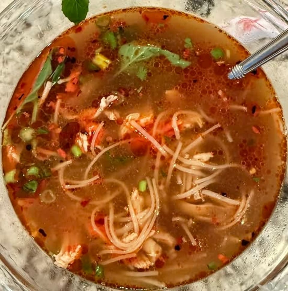 20b. Chicken Noodle Soup (Pork Broth) | Hủ Tiếu Gà.